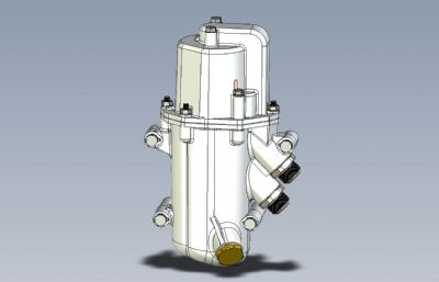 梅林滤油器Solidworks2020设计模型,附IGS文件
