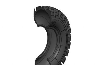 打开车轮胎模型Solidworks设计模型,附IGS格式文件