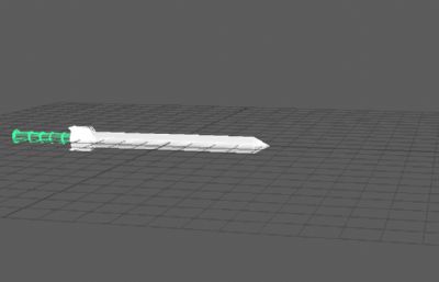 剑,古时铜剑Maya模型素模