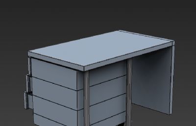 家用书桌,办公桌3D模型