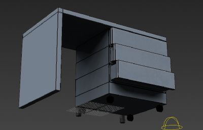 家用书桌,办公桌3D模型