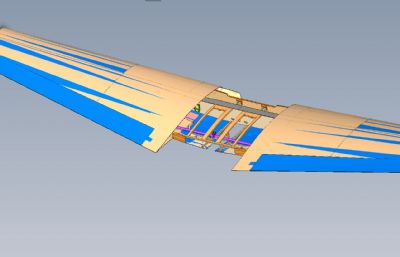 飞机机翼结构STP格式模型