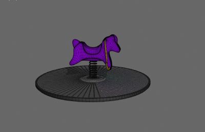 弹簧摇摇木马3D模型