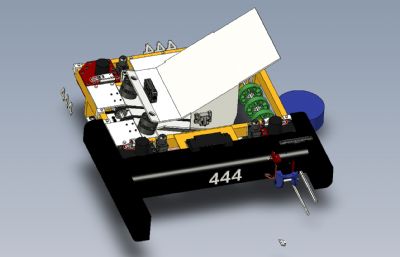 444号机器人车abeloth三维图纸STP格式模型