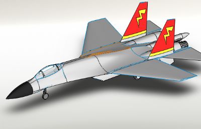 SU-27战斗机STEP格式模型
