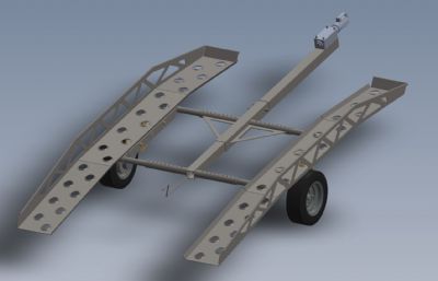 小型拖车Solidworks设计模型
