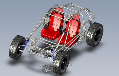 沙滩车,湿地车STEP格式模型