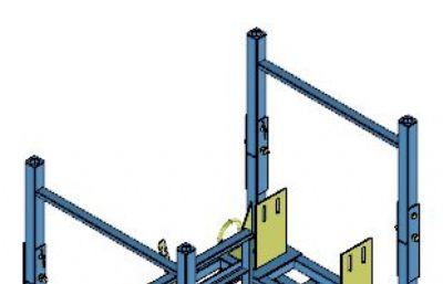 钢铺层支架,铁架STP格式模型