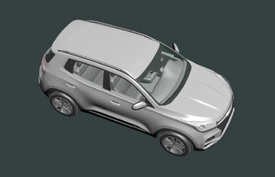 2019款奇瑞Tiggo瑞虎汽车模型,MAX,C4D模型