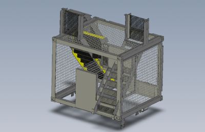 工厂钢结构应急集装箱柜STP,x_t格式模型