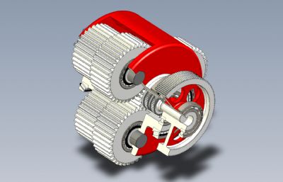 齿轮箱曲轴总成IGS格式模型