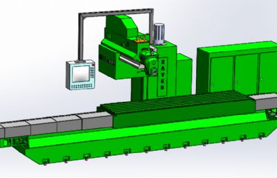 KFU 4000 CNC加工中心模型,STEP格式