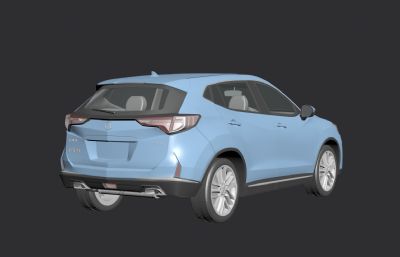 2020款讴歌Acura CDX汽车3D模型,MAX,FBX两种格式
