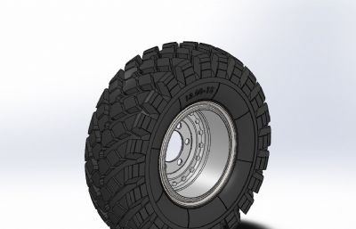 轮胎模型Solidworks设计数模图纸