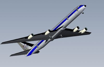 道格拉斯大型喷气式客机STEP格式模型