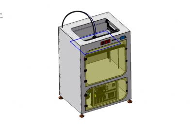一个3D打印机模型,STP格式