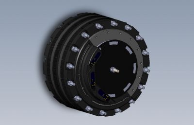 圆形发电机模型Solidworks设计