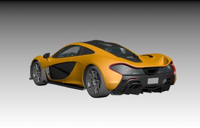 迈凯伦P1跑车3D模型,max+fbx格式