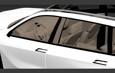 创新宝马BMW X7 concept汽车3D模型,max+fbx格式