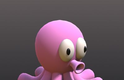Q版章鱼3D模型