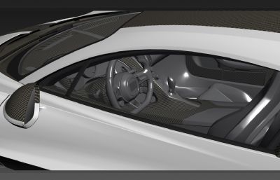 布加迪威龙Bugatti DIVO跑车3D模型,max+obj格式