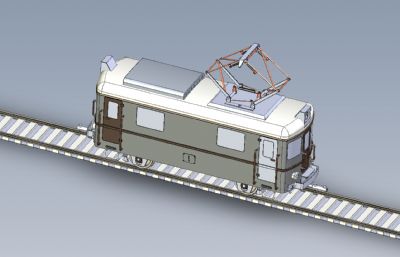 铁轨轨道火车IGS格式图纸模型