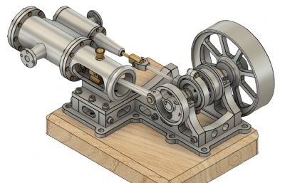 蒸汽机引擎STEP格式模型