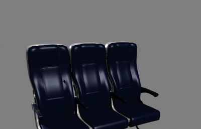 客机经济舱椅子座椅maya模型,MB,FBX两种格式