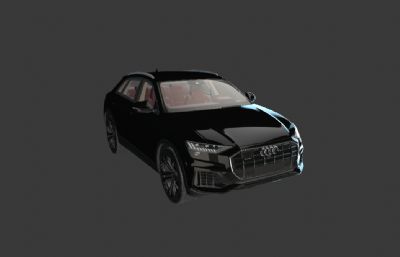 2020款奥迪Q8 SUV汽车3D模型