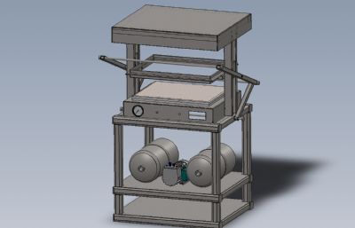 真空成型机Solidworks设计图纸模型