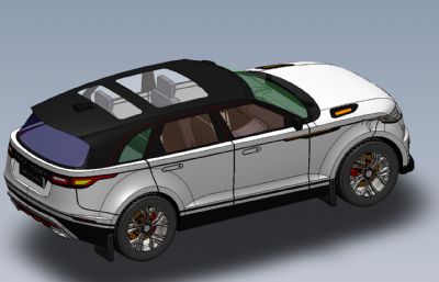 Range Rover路虎轿车简易模型,Solidworks设计