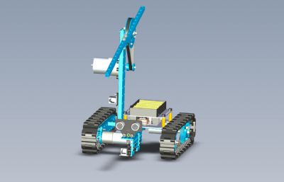 测线履带车机器人3D图纸 STEP格式