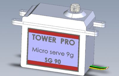 SG90伺服电机模型STEP格式模型