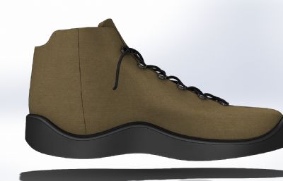皮鞋,登山鞋Solidworks设计模型,附STEP格式文件
