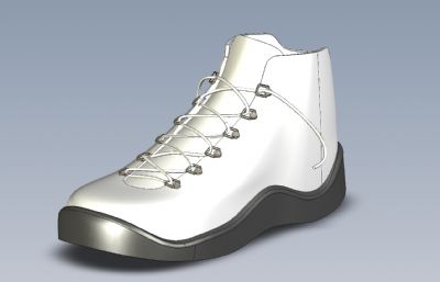 皮鞋,登山鞋Solidworks设计模型,附STEP格式文件