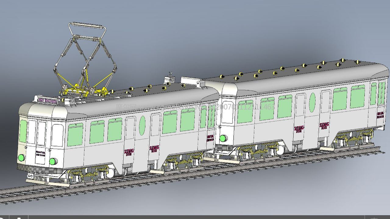 有轨电车,地铁STEP,IGS格式模型