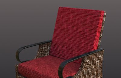 藤条椅3D模型