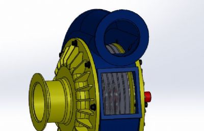 涡轮泵模型STEP格式模型