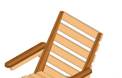 带扶手的折叠椅Solidworks设计图纸模型,附IGS,step格式文件