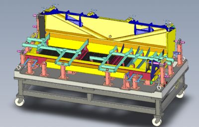 焊接旋转夹具装置STP格式模型
