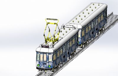 有轨电车,地铁STEP,IGS格式模型
