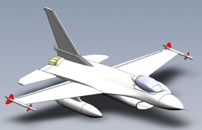 F-16战斗机,战隼Solidworks设计模型