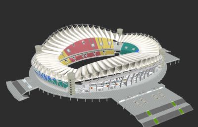 沌口体育馆3D模型