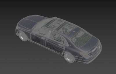 奔驰迈巴赫汽车 S650 3D模型,MAX+FBX格式,标准材质