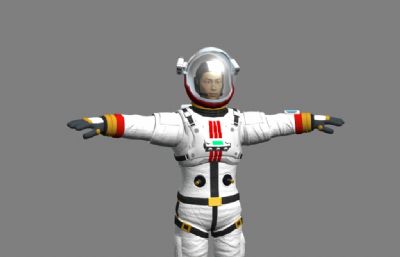 舱外宇航服,宇航员maya模型,MB,FBX格式文件