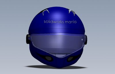 摩托车机车头盔模型Solidworks设计
