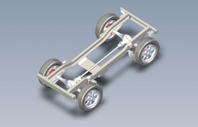 汽车底盘IGS格式图纸模型