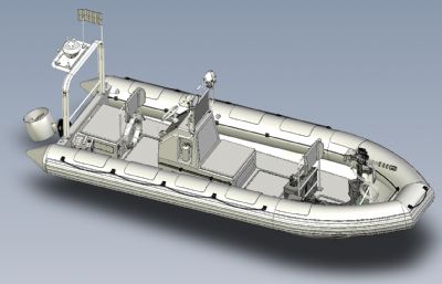 特战船艇,部队登陆艇STP格式图纸模型