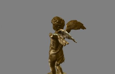 断臂天使雕像maya模型,MB,FBX两种格式