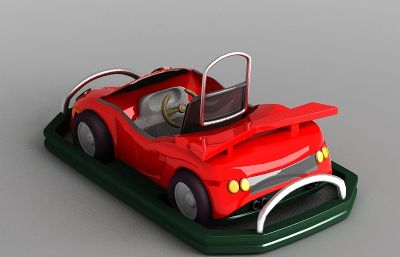 游乐场卡丁车碰碰车3D模型